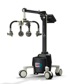 Erchonia's Zerona Laser device in a clinical setting, used for non-invasive body contouring