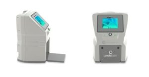 Erchonia's Lunula Laser device treating toenail fungus with visible laser application