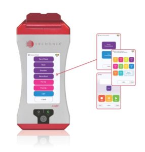 Erchonia XLR8 red laser device, emphasizing portability and design