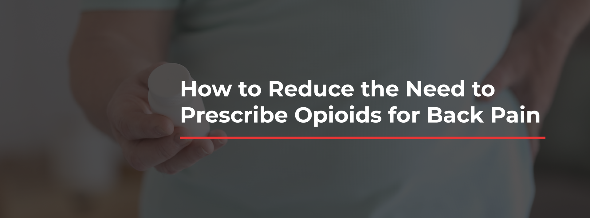 how to reduce the need to prescribe opioids for back pain | Erchonia