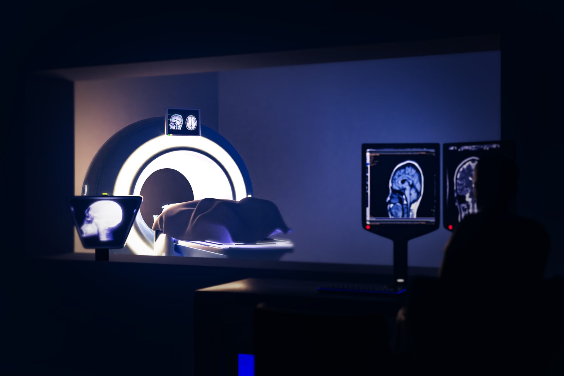 Brain scan supporting transcranial photobiomodulation research